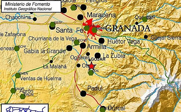 Un terremoto de 2.4 en Gójar agita Granada y su cinturón metropolitano