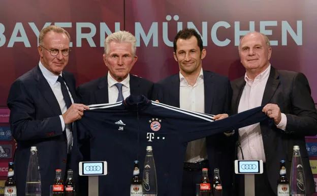 Jupp Heynckes, durante su presentación como técnico del Bayern. 