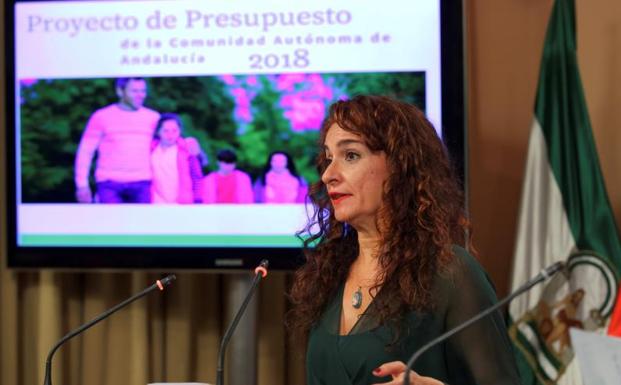 La consejera de Hacienda y Administración Pública, María Jesús Montero.