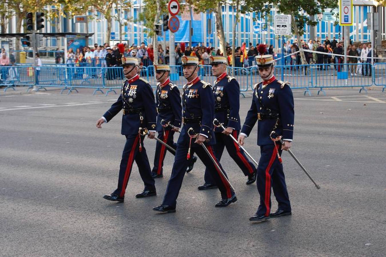 Más de 3.900 militares, acompañados por guardias civiles y policías nacionales, recorrerán el paseo de la Castellana de Madrid en el desfile del 12 de octubre