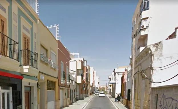 Calle Real del Barrio Alto de Almería, donde sucedieron los hechos. 