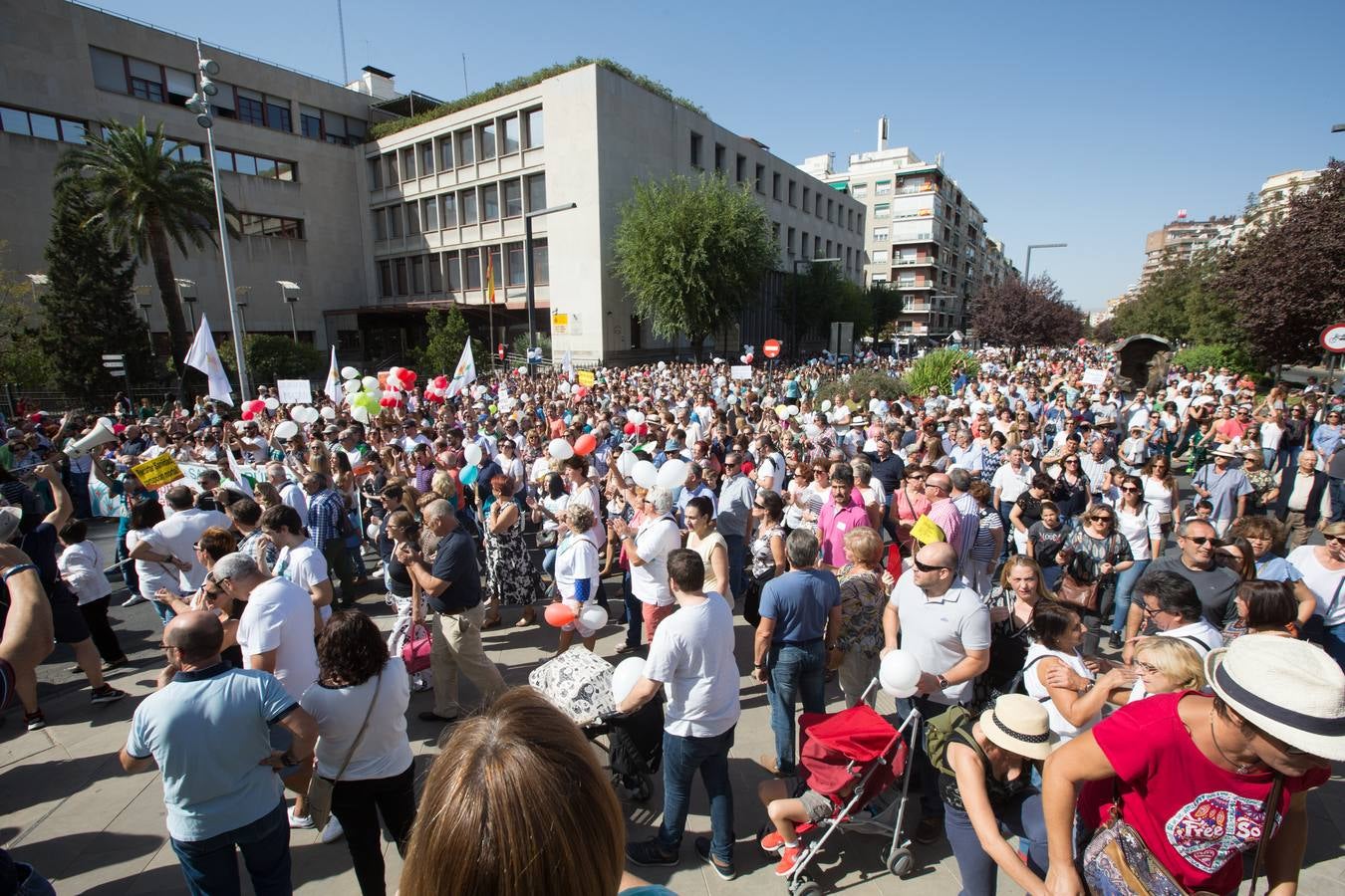 Miles de personas piden en Granada una mejor Sanidad