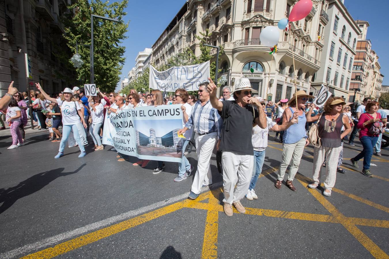 Miles de personas piden en Granada una mejor Sanidad