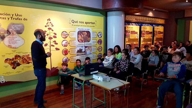 Taller sobre micología dirigido a los niños.