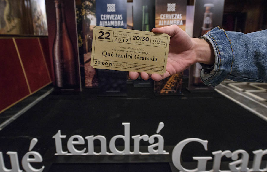 Estreno de 'Qué tendrá Granada', un cortometraje emocional en el que los habitantes de la ciudad exponen sus testimonios sobre el proyecto del mismo nombre impulsado por Cervezas Alhambra