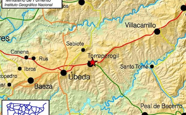 Sentido un terremoto de magnitud 3.1 en varios pueblos de Jaén