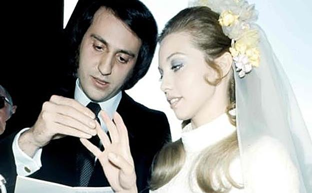 Tony Luz y Karina, el día de su boda.