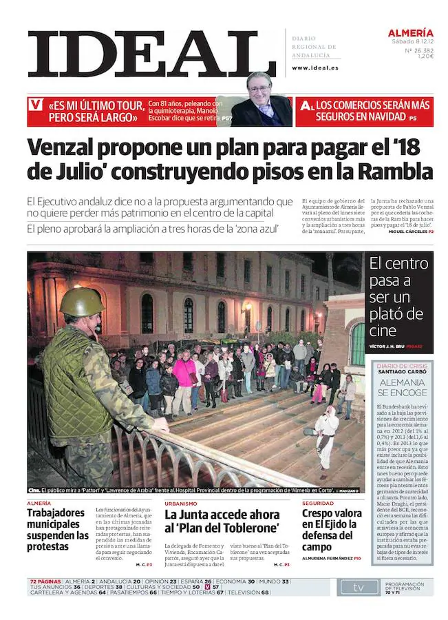 2012: Venzal propone un plan para pagar el ‘18 de Julio’ construyendo pisos en la Rambla