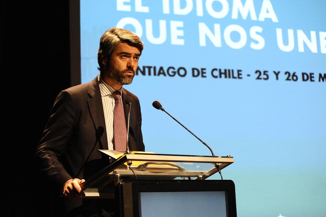 Luis Enríquez, consejero delegado de Vocento, durante las jornadas de Santiago de Chile.