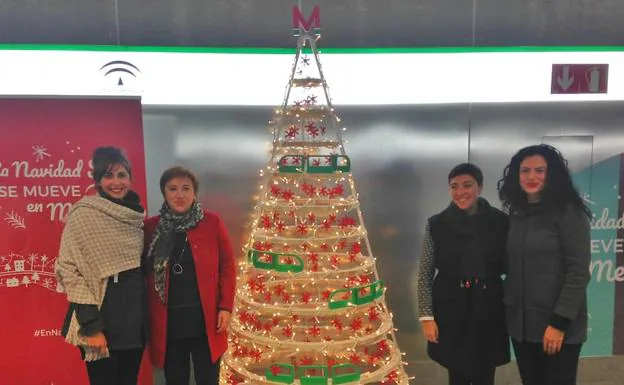 El metro de Granada presenta sus horarios especiales para Navidad