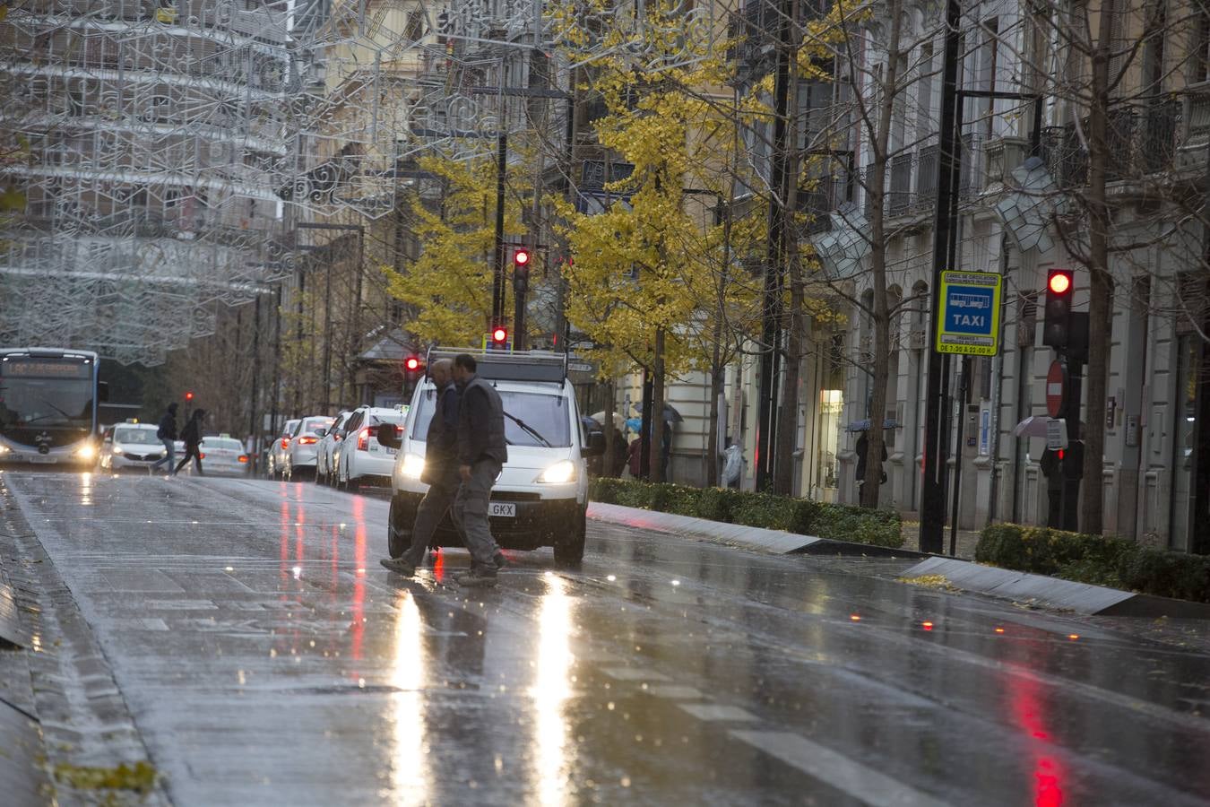 Granada vivió un 11 de diciembre lluvioso