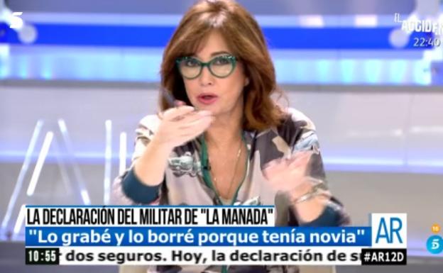 Ana Rosa estalla contra la 'Manada': "Además de guarros son lerdos"