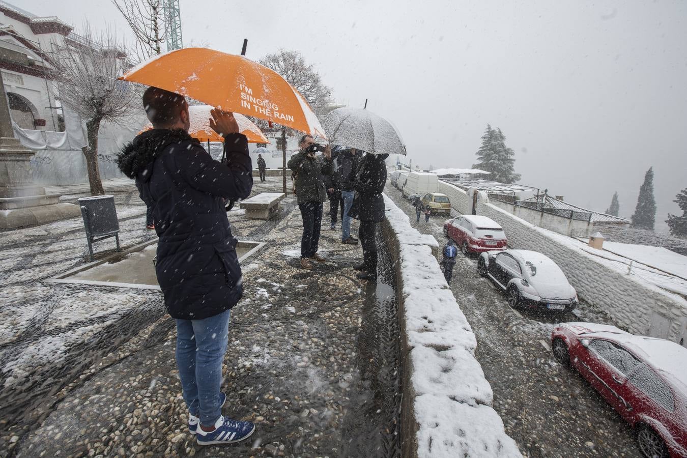 Granada lució de blanco el día de Reyes