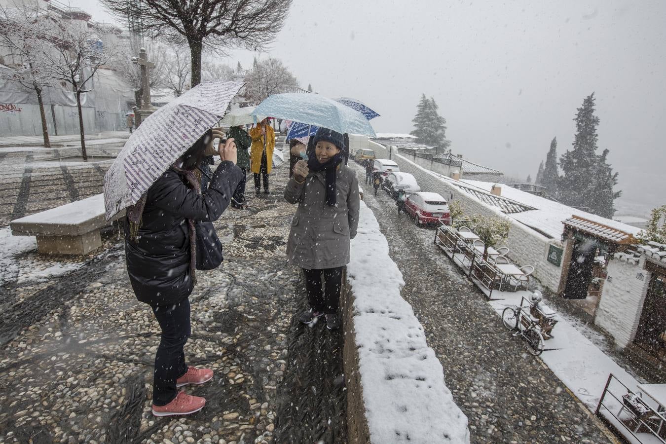 Granada lució de blanco el día de Reyes