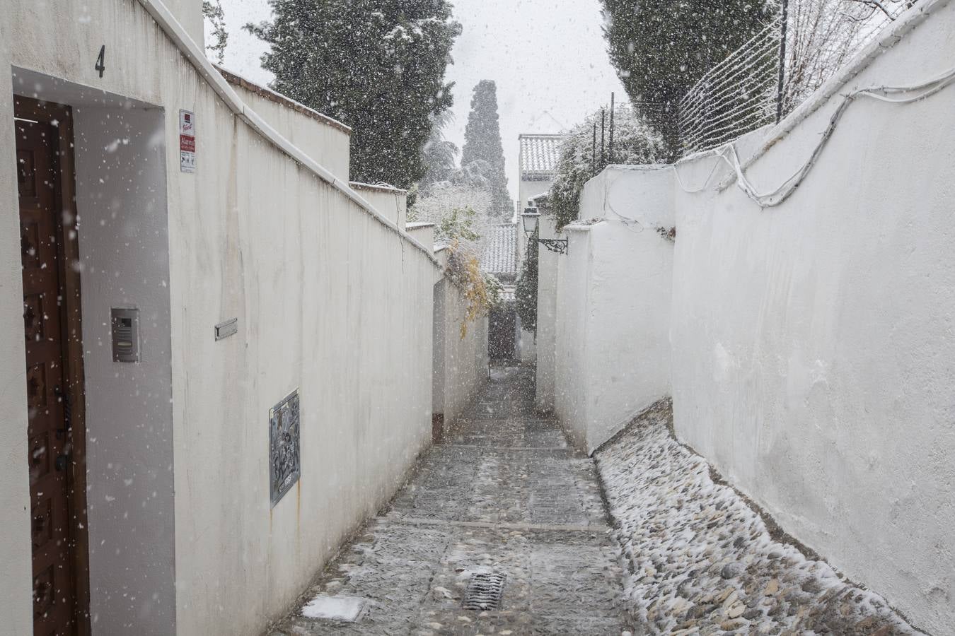 Granada lució de blanco el día de Reyes