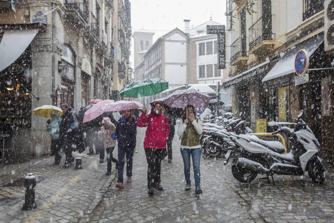Granada lució de blanco el día de Reyes