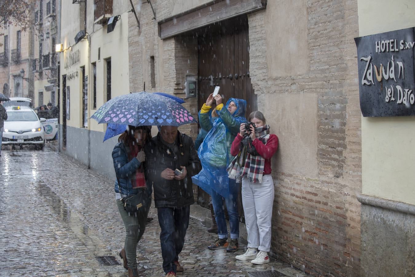 Granada lució de blanco el día de Reyes
