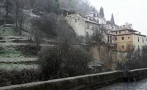 Nieve sobre la calle más bonita del mundo
