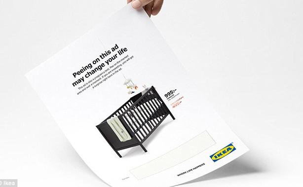 Orina sobre el catálogo de Ikea: si estás embarazada te rebajan la cuna