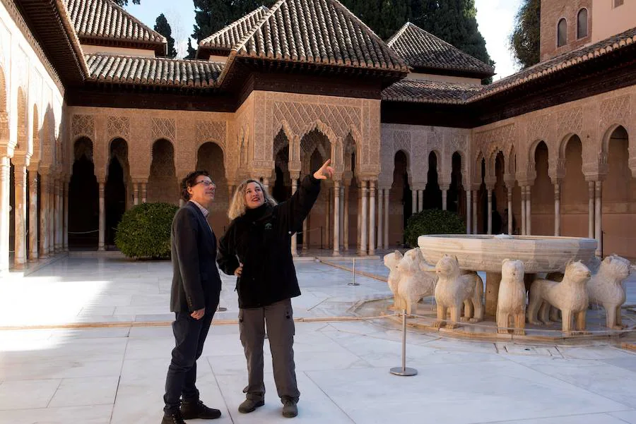 El Patronato de la Alhambra ha terminado tras dos años de intenso trabajo la restauración del Templete Oriental del Patio de los Leones, una edificación de pequeñas dimensiones que junto al gemelo del mismo patio representan los dos únicos ataujerados que se conservan en el mundo