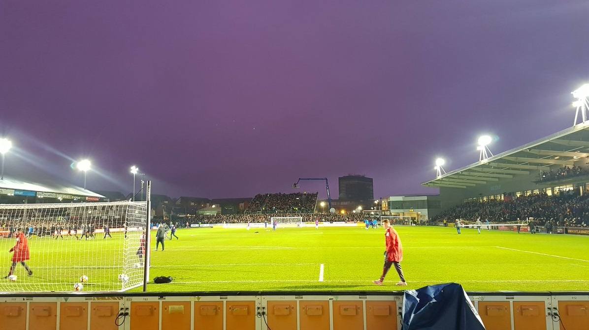 El cielo se volvió morado