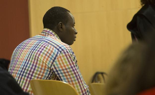 Abdou Ndiaye, 'Makelele', en la última sesión de la vista oral. 