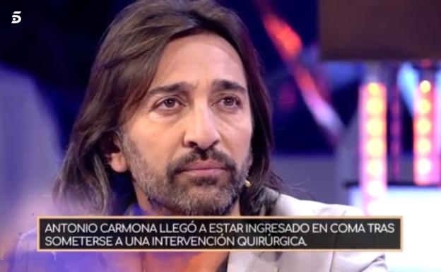 Antonio Carmona desvela la verdad de su drama: "Estoy vivo de milagro"