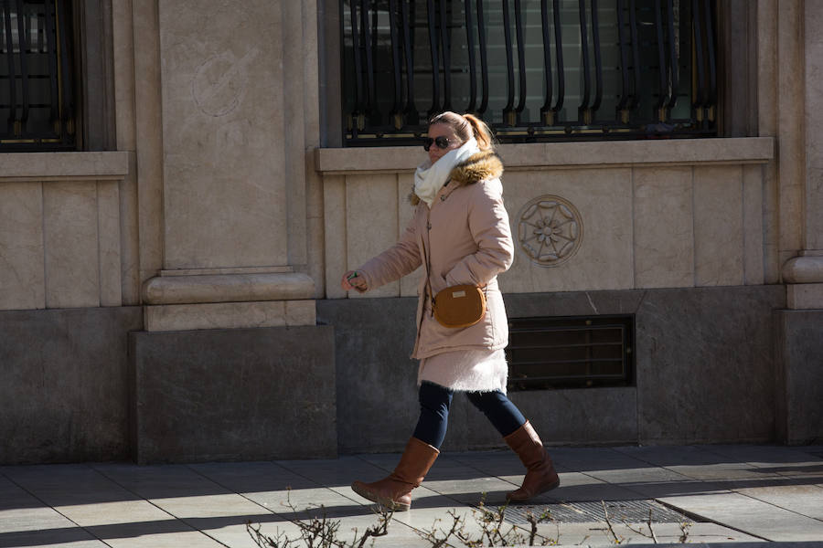 En el centro de la ciudad las temperaturas eran muy bajas a primera hora de la mañana