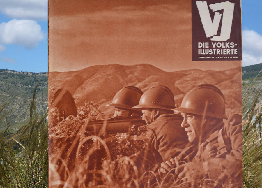 Alcalde ha referenciado la foto de esta portada de la revista checa Volks Illustrierte en la Hoya del Barco. 