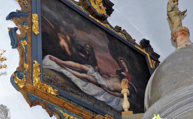 Recolectan dinero para sufragar los gastos de la restauración de una pintura de la iglesia de Dúrcal