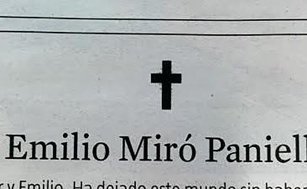 La demoledora esquela de unos familiares a su muerto que da la vuelta a España