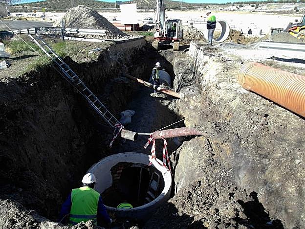 Obras en el recinto ferial. 