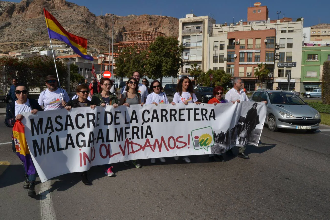 Una marcha iniciada el pasado 7 de febrero en Málaga llega a Almería para rendir homenaje a los fallecidos en el monumento de Mauthausen