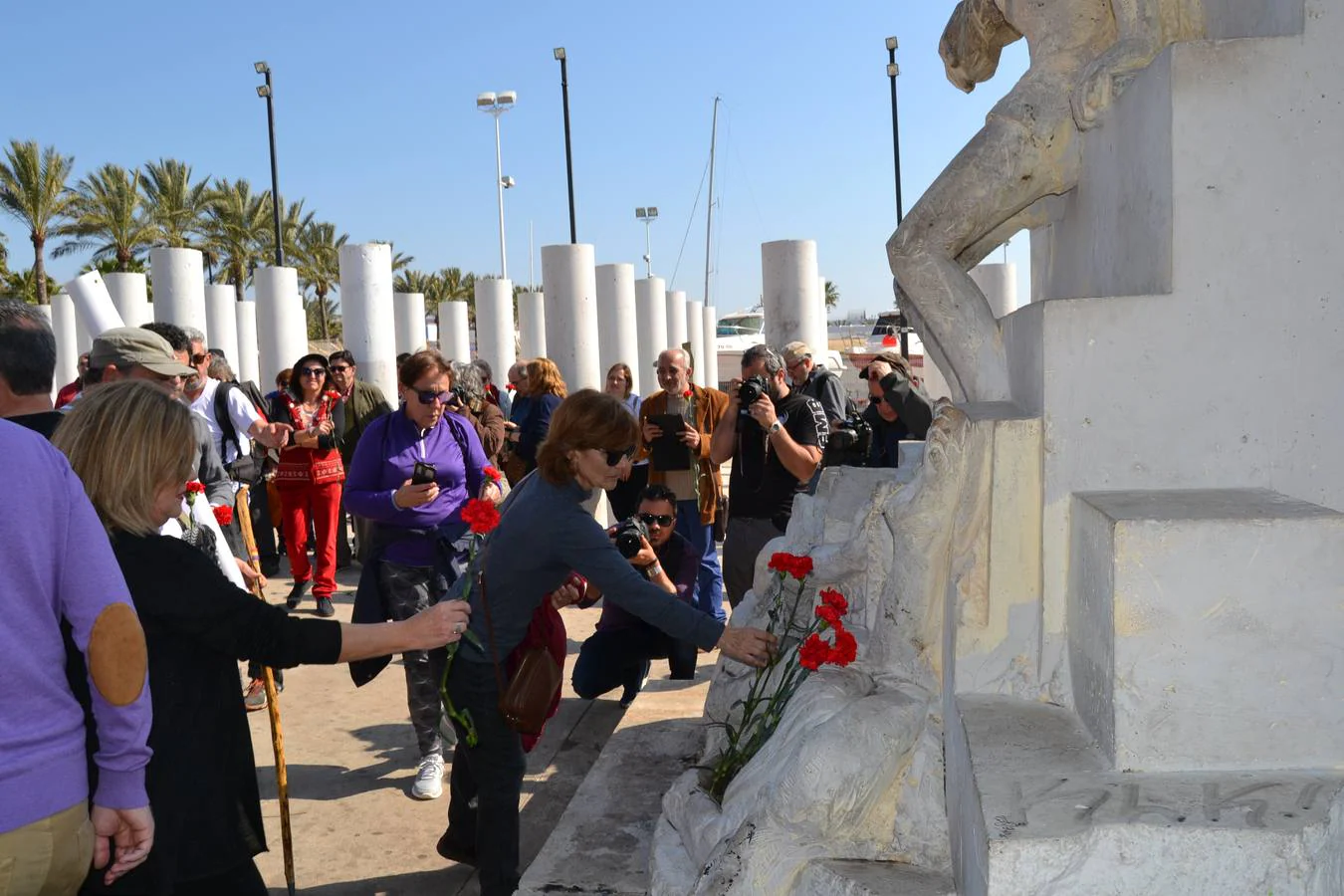 Una marcha iniciada el pasado 7 de febrero en Málaga llega a Almería para rendir homenaje a los fallecidos en el monumento de Mauthausen