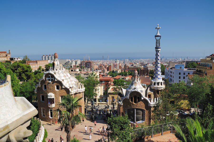 El Parque Güell de Barcelona.