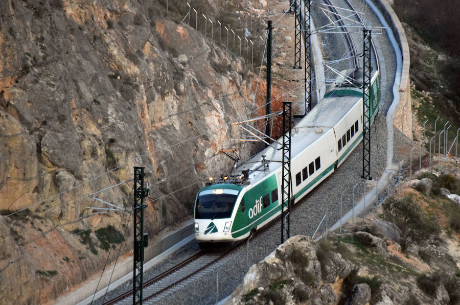 Los miembros de la Marea Amarilla han captado al vehículo a su entrada a la estación esta mañana