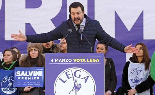 Matteo Salvini, líder de la formación italiana de extrema derecha Liga.