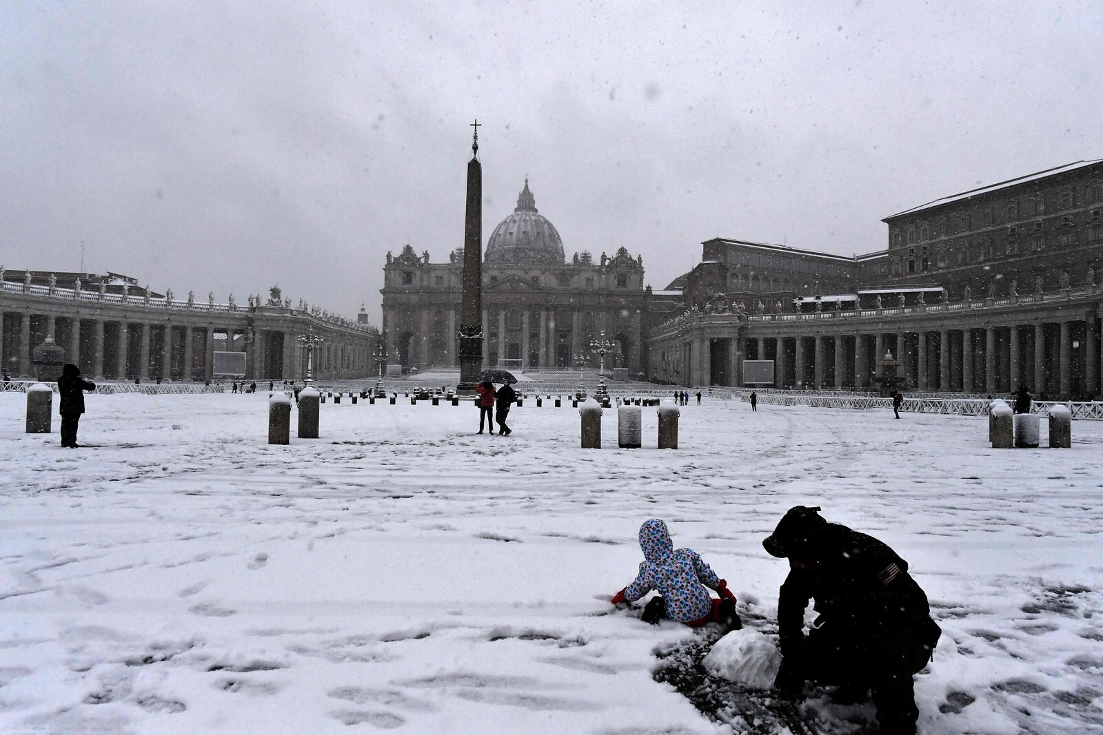 Tras un lluvioso fin de semana, se cumplieron los pronósticos y llegó a Italia la ola de frío, a la que han llamado Burian 