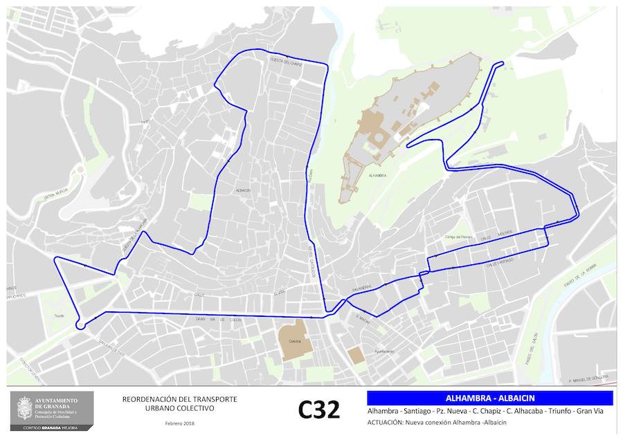 Estas son las 19 líneas que se verán afectadas o, incluso, creadas, con el nuevo mapa del transporte público en Granada. Los recorridos implicados corresponden a las líneas: N4, 3, 4, 5, 6, 11, 13, 21, C30, C31, C31, C33, C34, C35, N1, N3, S3, S0 y S2