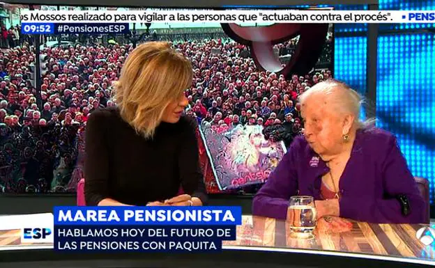 El 'zasca' de una pensionista de 91 años a Susanna Griso que aplauden las redes