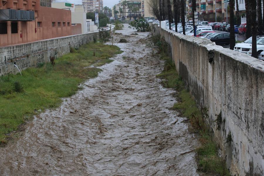 Las lluvias están dejando estampas como esta en toda la Costa Tropical