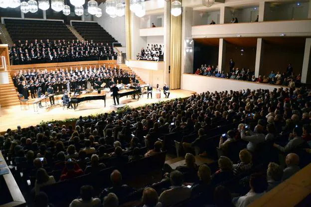 Un momento del II Festival Internacional de Coros.