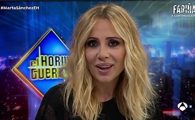 El 'zasca' de Marta Sánchez a Jordi Évole por el himno en 'El Hormiguero'