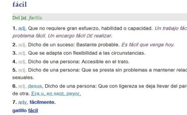 La RAE elimina la acepción «fácil» referida a la mujer que «se presta sin problemas a mantener relaciones sexuales»