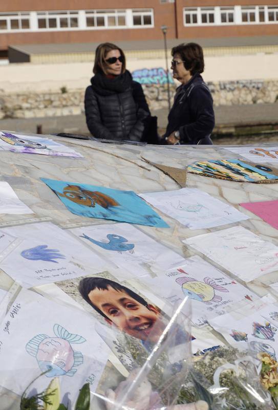Este es el lugr donde personas de toda España homenajean al pequeño asesinado