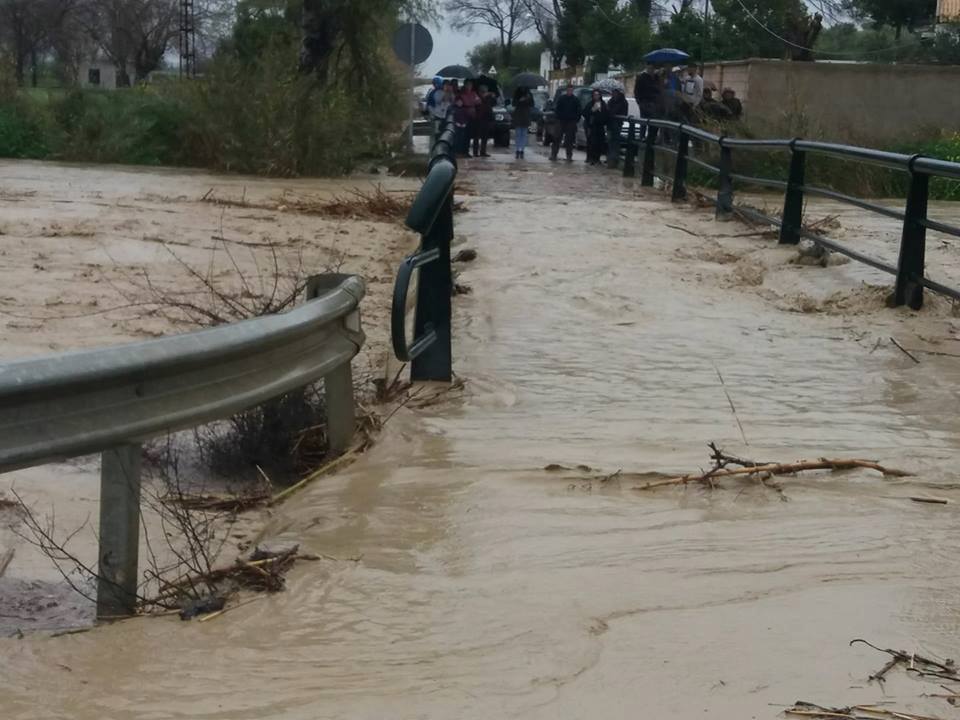 Así ha afectado la lluvia a Mengíbar.