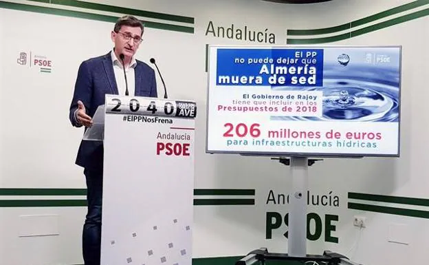 El PSOE exige al Gobierno que incluya en los presupuestos 206 millones para infraestructuras hídricas