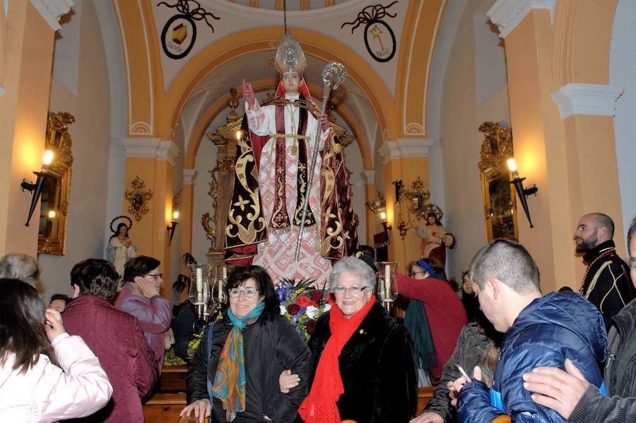 Trasladan la imagen de San Blas de Dúrcal a su ermita