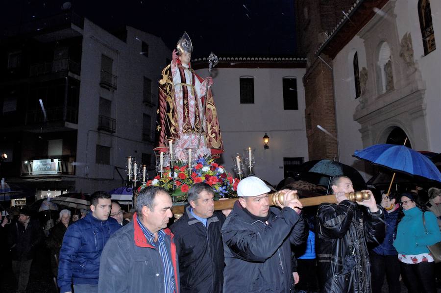 Trasladan la imagen de San Blas de Dúrcal a su ermita