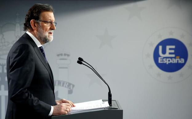 Rajoy en Bruselas.